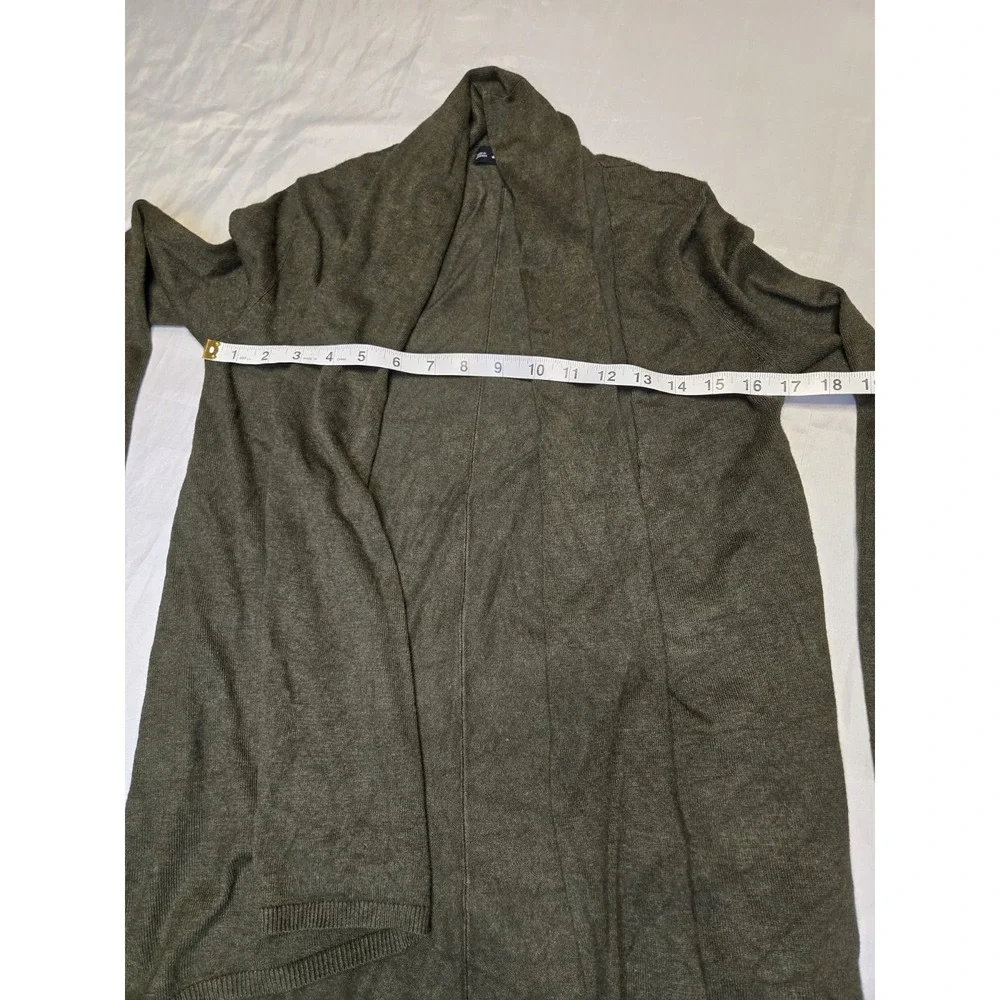 ZARA Knit Long Sleeve Open Cardigan Women‎ Small Casual Soft Olive Green Sweater